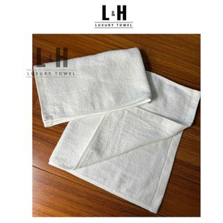 Khăn Mặt Trắng Khách Sạn Cotton 35x35cm, 60 gram