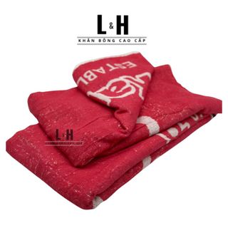 Khăn tắm MJ MINISO kẻ Caro nhỏ, KT 70x140cm, 300g