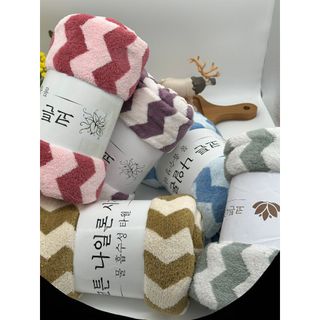 Khăn Tắm Lông Cừu Sóng To, Siêu Mềm Mại KT 70x140cm