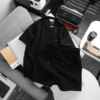 Set bộ CS Pique Logo cao su đồng màu.