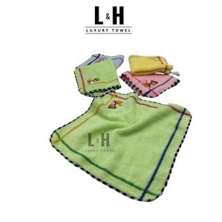 Khăn lau mặt cotton cho trẻ em, KT 25x25cm