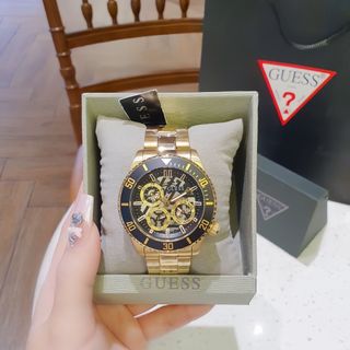 ĐỒNG HỒ NAM CAO CẤP GUECS CHRONOGRAPH DÂY THÉP FULLBOX