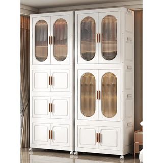 Tủ nhựa đựng quần áo, Tủ nhựa đựng đồ cỡ lớn gấp gọn đa năng, lắp ghép dễ dàng không cần thiết bị