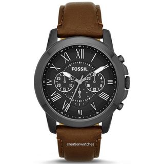 SALE LỚN ĐỒNG HỒ NAM CAO CẤP POSSIL DÂY DA NÂU MẶT ĐEN FULL KIM FULLBOX KHÔNG TAG