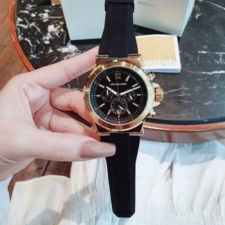 SĂN SALE LỚN ĐỒNG HỒ NAM TRUNG CẤP MICHAEL K DÂY CAO SU CHONOGRAP