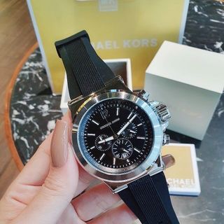 SĂN SALE LỚN ĐỒNG HỒ NAM TRUNG CẤP MICHAEL K DÂY CAO SU CHONOGRAP