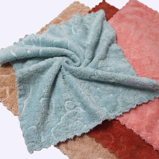 Combo 5 Khăn Mặt Vuông Lông Cừu Cao Cấp Cho Bé, KT 30x30cm