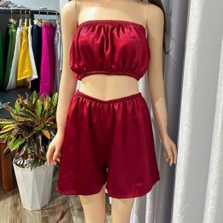 Bộ Quần Và Áo Quây SPA Chất Phi Lụa Cao Cấp