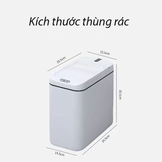 Thùng Rác Cảm Ứng Tự Động, Thùng Rác Cảm Ứng Đóng Mở Tiện Lợi Tránh Nhiễu Mùi Vệ Sinh, Hạn Chế Vi Khuẩn