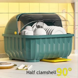 Hộp Đựng Bát Đĩa Có Nắp Đậy Chống Bụi Và Khay Thoát Thoát Phong Cách Hiện Đại, Nhẹ Gọn