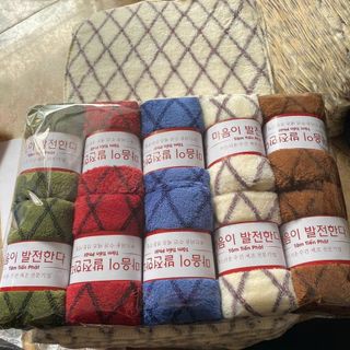 Combo 4 Khăn Tắm Lau Đầu Lông Cừu, KT 35x75cm