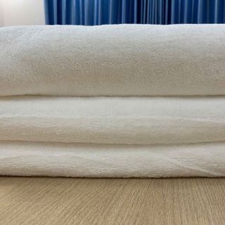 [Xả hàng] Khăn tắm trắng 50*100 cm, 210 gr