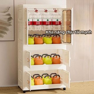 Nubie Tủ Quần Áo Gấp Gọn Cho Bé, Tủ Đồ Đa Năng, Tháo Lắp Xếp Chồng Dễ Dàng, Chất Liệu PP Cao Cấp