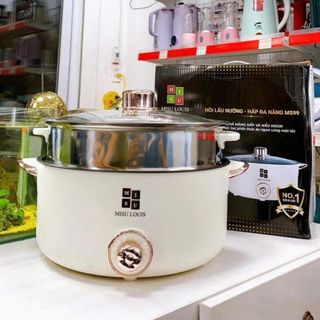 NỒI LẨU ĐIỆN MISU LOUIS 2 TẦNG 28CM HẤP INOX