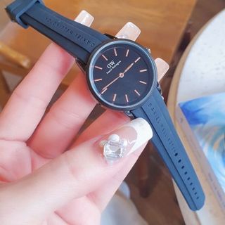 SĂN SALE LỚN ĐỒNG HỒ NỮ THỜI TRANG D WELLINGTON DÂY CAO SU ĐEN