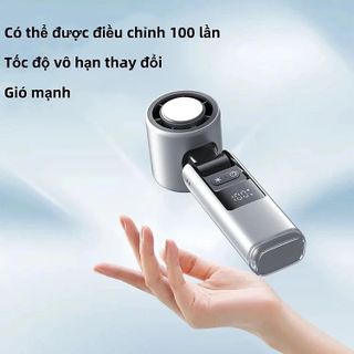 Quạt Cầm Tay Sò Lạnh K801 4000mAh – Quạt Mini Làm Mát Nhanh, 200 Mức Gió, Có LED