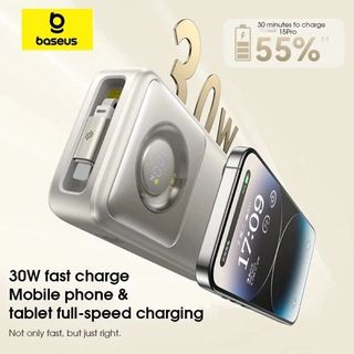 Sạc Dự Phòng Baseus Bess Nomos 30W 20000mAh Tích Hợp Dây, Sạc Nhanh PD QC