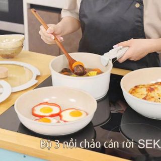 BỘ NỒI CHẢO CHỐNG DÍNH SEKA 6 MÓN SKJ6