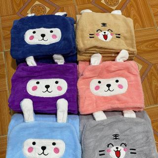 Khăn Choàng Lông Cừu Cho Bé Organic, Mền Mịn Kháng Khuẩn, Siêu Thấm Hút