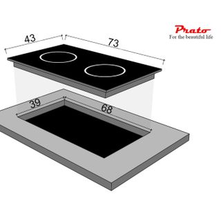 Bếp từ đôi Prato PT-690.I1