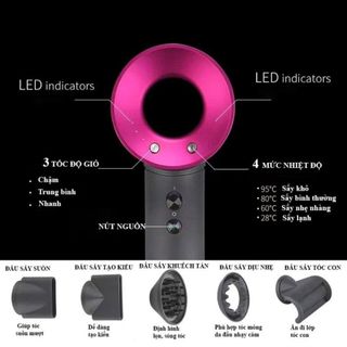 MÁY SẤY TÓC ION ÂM 2 CHIỀU NÓNG LẠNH 5 ĐẦU HAIRDRYER