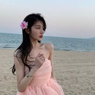 KẸP TÓC HOA HỒNG TO