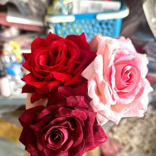 KẸP TÓC HOA HỒNG TO