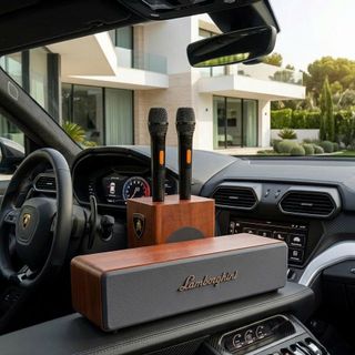 Loa Karaoke AI Lamborghini TOPI M9 60W, 2 Micro Không Dây, Android, Bluetooth, Loa Karaoke Mini Di Động