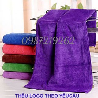 Khăn Lau Ôtô, Khăn Lau Kính Chất Microfiber, KT 40x60cm