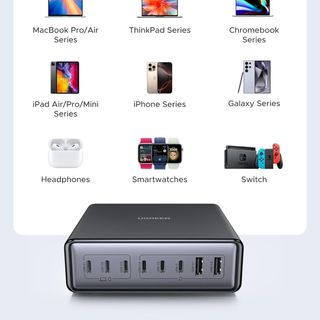 Trạm Sạc UGREEN X766 200W GaN – 8 Cổng Sạc Nhanh PD 100W Cho Mọi Thiết Bị