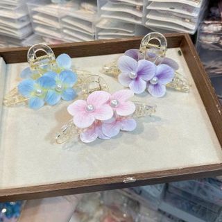 LỐ 12 GẤP TÓC CHÉO 11CM HOA LAN ĐÍNH NGỌC