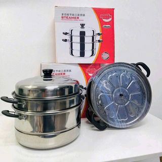 NỒI HẤP INOX 3 TẦNG 28CM ĐA NĂNG