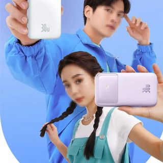 Sạc Dự Phòng Baseus Comet 10000mAh | Kèm Sẵn 2 Dây Sạc Nhanh Type-C 30W (Màu Tím)