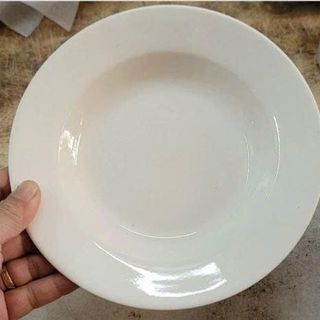 ĐĨA SỨ SÂU TRẮNG TRƠN SIZE 8 - 20CM (T60)