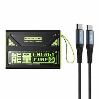 Pin dự phòng Movespeed 70000mAh 100W 2C2A tích hợp màn hình, đèn pin Led, SOS Mode Z70Pro