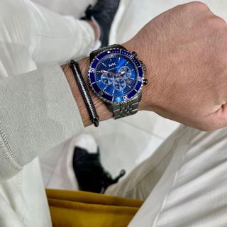 ĐỒNG HỒ NAM CAO CẤP MICHAEL BAYVILLE CHONOGRAP BLACK THÉP FULLBOX