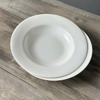 ĐĨA SỨ SÂU TRẮNG TRƠN SIZE 7 - 18CM (T80)