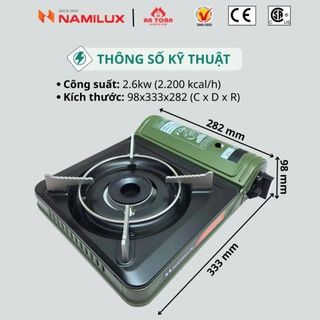 BẾP GAS DU LỊCH MINI NAMILUX MNL-232PF (T10)
