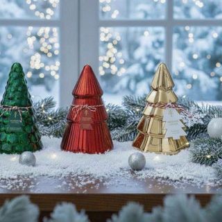 Set nến Noel cây thông nhập khẩu chất xịn ( hàng xuất dư )