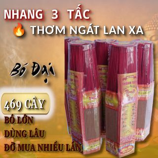 Nhang 3 Tấc 469 Cây Thơm Ngát Lan Xa – Dễ Bán Cho Khách Thích Mùi Mạnh – Bó Lớn Tiết Kiệm – Giá Sỉ