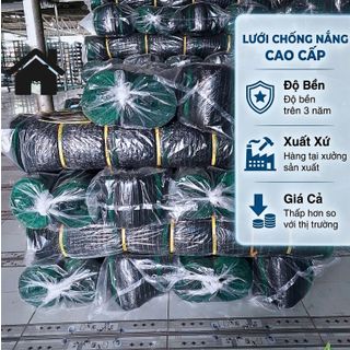 Lưới Lan Che Nắng Cao Cấp 3m x 50m - Độ Che Phủ 50% Giúp Vườn Mát Rượi, Chống Tia UV Cực Tốt