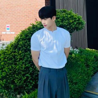 Áo trắng trơn cổ tàu thun bao xịn mặc bao mát