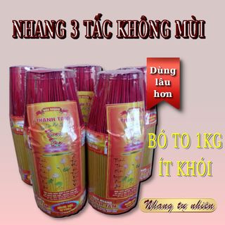 Nhang Không Mùi 3 Tấc 1KG – Ít Khói Không Ám Trần – Dễ Bán Cho Chung Cư, Nhà Kín – Giá Sỉ Ổn Định