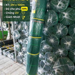 Lưới Che Nắng Thái Lan HDPE 2m50% - Chống UV Giảm Nhiệt - kích thước 100m