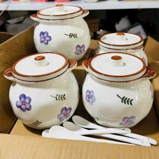 HỦ ĐỰNG MỠ NẮP LỚN KÈM MUỖNG 700ML (T32)