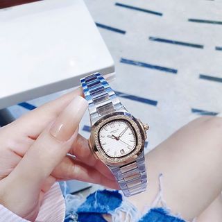 ĐỒNG HỒ NỮ CAO CẤP FATEK MẶT VUÔNG VIỀN HỘT MINI