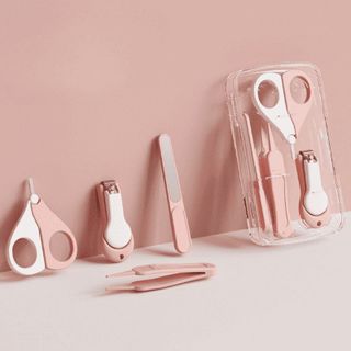 Bộ Bấm Móng Tay Cho Bé Sơ Sinh Dụng Cụ Cắt Móng Tay 4 Chi Tiết Thép Không Gỉ Cao Cấp