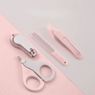 Bộ Bấm Móng Tay Cho Bé Sơ Sinh Dụng Cụ Cắt Móng Tay 4 Chi Tiết Thép Không Gỉ Cao Cấp