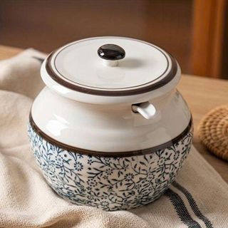 HỦ ĐỰNG MỠ BẦU HÌNH HOA 1200ML (T24)