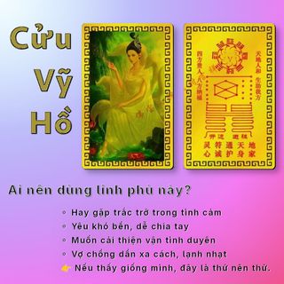 Nguồn Sỉ Linh Phù Cửu Vỹ Hồ Cầu Duyên – Size Nhỏ Dễ Bán – Lãi Cao